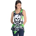 Deathrock Skull Sleeveless Tunic