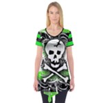 Deathrock Skull Short Sleeve Tunic 