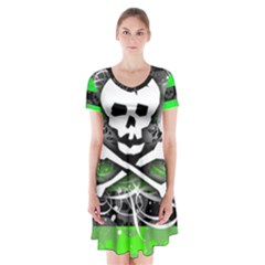 Deathrock Skull Short Sleeve V