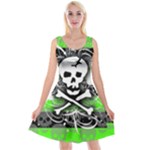 Deathrock Skull Reversible Velvet Sleeveless Dress