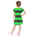 Kids  Short Sleeve Velvet Dress 