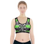 Deathrock Skull Sports Bra With Pocket