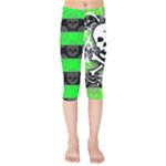 Deathrock Skull Kids  Capri Leggings 