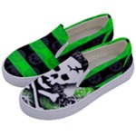Deathrock Skull Kids  Canvas Slip Ons