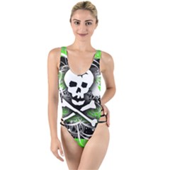 High Leg Strappy Swimsuit 