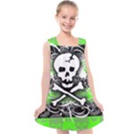 Deathrock Skull Kids  Cross Back Dress