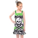 Deathrock Skull Kids  Overall Dress