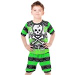 Deathrock Skull Kids  Tee and Shorts Set