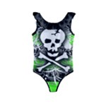 Deathrock Skull Kids  Frill Swimsuit