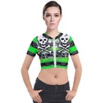 Deathrock Skull Short Sleeve Cropped Jacket