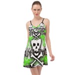 Deathrock Skull Summer Time Chiffon Dress