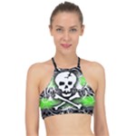Deathrock Skull Racer Front Bikini Top