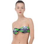 Deathrock Skull Classic Bandeau Bikini Top 