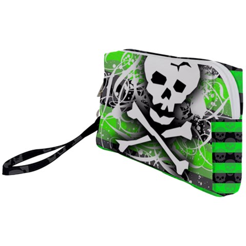 Deathrock Skull Wristlet Pouch Bag (Small) from ArtsNow.com