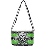 Deathrock Skull Double Gusset Crossbody Bag