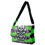 Deathrock Skull Full Print Messenger Bag (M)