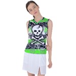 Deathrock Skull Women s Sleeveless Sports Top