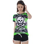 Deathrock Skull Short Sleeve Foldover Tee