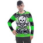 Deathrock Skull Men s Pique Long Sleeve Tee