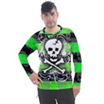 Deathrock Skull Men s Pique Long Sleeve Tee