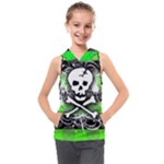 Deathrock Skull Kids  Sleeveless Hoodie