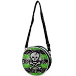 Deathrock Skull Crossbody Circle Bag