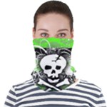 Deathrock Skull Face Seamless Bandana (Adult)