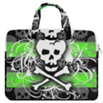 Deathrock Skull MacBook Pro Double Pocket Laptop Bag (Large)