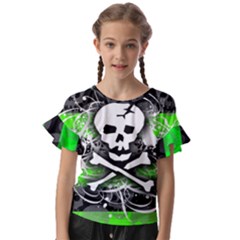 Kids  Cut Out Flutter Sleeves 