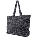 Black And White Modern Intricate Ornate Pattern Simple Shoulder Bag