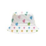Small Multicolored Hearts Inside Out Bucket Hat (Kids)