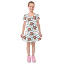 Kids  Short Sleeve Velvet Dress 