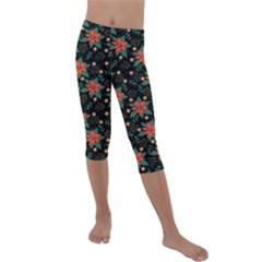 Kids  Lightweight Velour Capri Leggings  