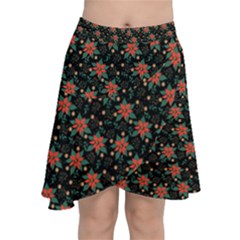 Chiffon Wrap Front Skirt 