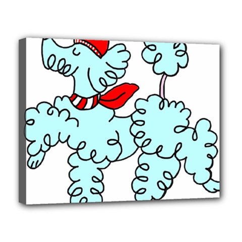 Doodle Poodle  Canvas 14  x 11  (Stretched) from ArtsNow.com