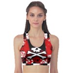 Emo Skull Sports Bra