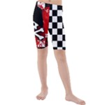 Emo Skull Kids  Mid Length Swim Shorts