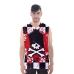 Emo Skull Men s Basketball Tank Top