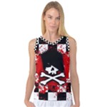 Emo Skull Women s Basketball Tank Top