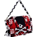 Emo Skull Canvas Crossbody Bag