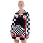 Emo Skull Women s Long Sleeve Casual Dress