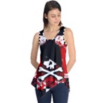 Emo Skull Sleeveless Tunic