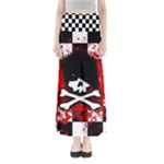 Emo Skull Full Length Maxi Skirt