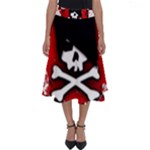 Emo Skull Perfect Length Midi Skirt