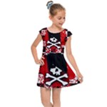 Emo Skull Kids  Cap Sleeve Dress