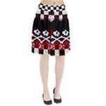 Emo Skull Pleated Skirt