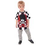 Emo Skull Kids  Raglan Tee