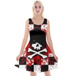 Emo Skull Reversible Velvet Sleeveless Dress