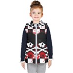 Emo Skull Kids  Hooded Puffer Vest