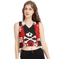 V-Neck Cropped Tank Top 